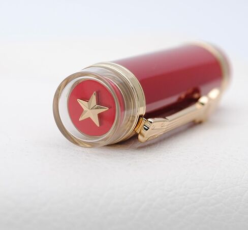 JINHAO 1935 Fountain Pen TIANDAO Series #8 Nib Ink Pen with Guitar-Shaped Clip and Ink Converter (M Nib 0.7mm, Red) in Saudi Arabia