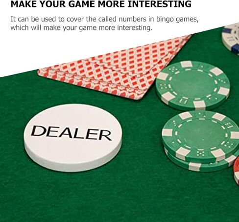 SAFIGLE 4 Sets Big and Small Blind Banker Code Texas Holdem Game Chips Bingo Game Tokens Bingo Game Supplies in Saudi Arabia