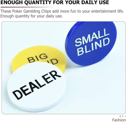 SAFIGLE 4 Sets Big and Small Blind Banker Code Texas Holdem Game Chips Bingo Game Tokens Bingo Game Supplies in Saudi Arabia