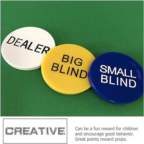 SAFIGLE 4 Sets Big and Small Blind Banker Code Texas Holdem Game Chips Bingo Game Tokens Bingo Game Supplies in Saudi Arabia