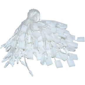 Renashed 7" 1000Pcs Hang Tag String Nylon String Snap Lock Pin Loop Fastener Hook Ties Easy and Fast to Attach