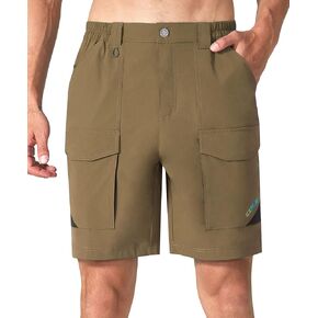 EZRUN Men's Hiking Cargo Shorts Casual Outdoor Tactical Work Golf Shorts with Multi Pocket for Fishing Camping Travel