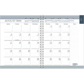 House of Doolittle 2024-2025 Weekly and Monthly Calendar Planner, Academic, Black, 7 x 9 Inches, August - July (HOD295532-25)