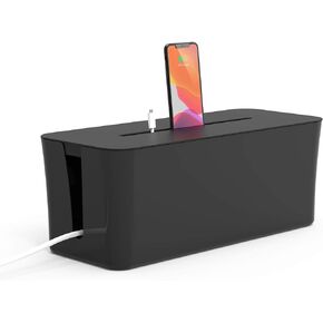 ZBRANDS Cable Management Box, Cable Box, Cable Organizer Box, Cord Hider Box, Cord Management Box, Cable Box Organizer, Cord Box to Hide Cords and Power Strip, Large Cable Management Box White