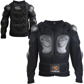 Kids Dirt Bike Gear for Youth Motorcycle Jacket with Armor Chest Protector Riding Gear Youth Spine Guard