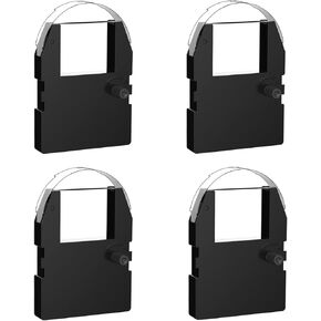 2 Pack Replacement for Pyramid 3500 Replacement Ribbon Used with Pyramid 3500, 3700, 4000, 4000HD Time Clocks, 11.5ft, Individually Sealed, Pre-Installed Ribbon Shield, 11.5ft (Black)