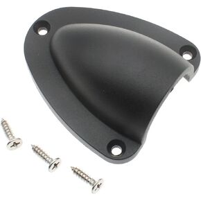 LBTODH 4 Pcs Cable Vent Cover Nylon Marine Clam Shell Vent Cover Boat Transducer Wiring Cover Clamshell Vent with Mounting Screws (2.5"x2.28")