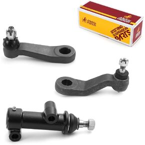 Metrix Premium 3 PCS Front Steering Idler Arm, Idler Arm Bracket Assembly, Pitman Arm Kit K6534, K6536, K6723 Fits 02-06 Cadillac Escalade, 02 Escalade EXT, 03 Escalade ESV, 03 Chevrolet Express 3500