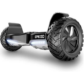 Self Balancing Scooter Hover Self-Balance Board, All-Terrain 8.5" Alloy Wheel, 400W Dual-Motor, LG Battery, Board Hover Tough Road Condition [Classic Series, Black, Model: EL-ES03]