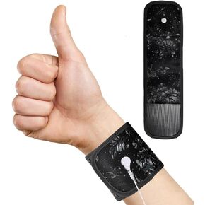 Grounding Wristband Wrist Straps for Therapy Floral Grounding Magnetic Wristband for Pain Inflammation with 15ft Grounding Cord