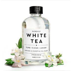 Eltrendy White Tea Essential Oil for Diffusers - 4oz | Premium Aromatherapy Oil | Long-Lasting, Relaxing Scent | 100% Pure & Natural | Ideal for Home, Car, Spa & Office