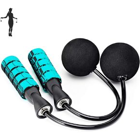 Jump Rope, Weighted Ropeless Skipping Rope for Fitness, Tangle-Free Rapid Speed Cordless Jump Rope Workout for Men, Women, Children…
