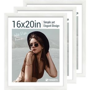 5x7 Picture Frame 3 Pack - Black Woodgrain, Solid Wood & HD Tempered Glass, Table Display or Wall Hanging