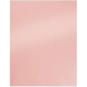 Pink Metallic Paper - 100-Pack Light Pink Shimmer Paper, Paper Crafting Supplies, Perfect for Flower Making, Ticket, Invitation, Stationery, Scrapbook Use, Printer Friendly, 120 GSM, 8.5 x 11 Inches
