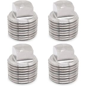 Boat Plug, 1/2" NPT Plug, 304 Stainless Steel Boat Drain Plug, Boat Hull Spare Garboard Drain Plug Fits Most Boat Hulls