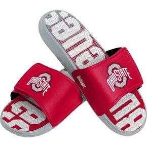 FOCO Ohio State Buckeyes NCAA Mens Gradient Wordmark Gel Slide - S