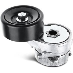 A-Premium Belt Tensioner Assembly with Pulley Compatible with Acura TL 2009-2014, TSX 2010-2014, RDX 2013-2015 & Saturn Vue 2004-2007, 3.5L, Replace# 31170RDMA02, 12634366