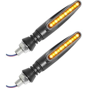 إشارات الانعطاف للدراجة النارية، مصابيح LED لإكسسوارات السيارات للدراجات النارية، أضواء إشارة الانعطاف المتدفقة، مؤشرات دوران الدراجة النارية، أضواء تشغيل نهارية كهرمانية 12 فولت للدراجات النارية، دراجة نارية ترابية