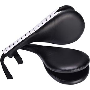 2pcs Durable Taekwondo Kick Pad Training (Black),?Applicable in Batting Practice of Taekwondo, Martial Art etc