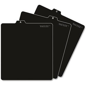A-Z CD File Guides, 5 x 5 3/4, Black2