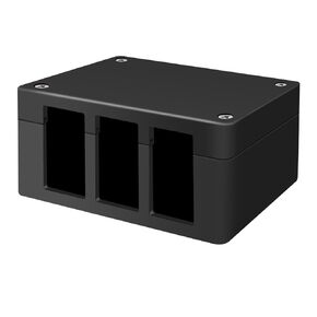 weideer Switch Box 3 Gang Junction Box Dustproof Universal Rocker Switch Box ABS Plastic for Horn/LED Light Bar/Sasquatch Lights/Rock Lights/Rear Lights/Marine Boat Rocker Switch K-043