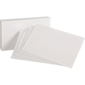 Oxford Blank Index Cards, 4" x 6", White, 100 Per Pack (40156-SP)