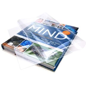 ClearBags Clear Book Covers – 25 Pack, Plastic Sleeves (12 1/2" x 23 1/2") for Books – Archival Safe, Dust & Water Protector (Fits Books with 12 1/4" Spine Height & Up to 23 1/2" Wide) – BC121H