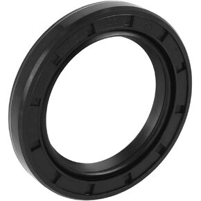 X AUTOHAUX 35mm X 50mm X 7mm Black Rubber Cover Double Lip TC Oil Shaft Seal for Car Auto