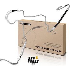 A-Premium Power Steering Pressure Hose Line Assembly Compatible with Chrysler Town & Country 2008-2010, Voyager 2008 & Dodge Grand Caravan 2008-2010 & Volkswagen Routan 2009-2010, 3.3L 3.8L