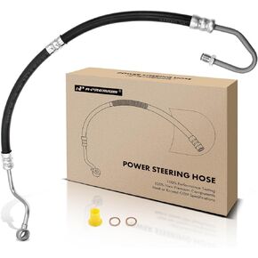 A-Premium Power Steering Pressure Hose Line Assembly with Flared Fitting Compatible with Toyota Corolla 1993 1994 1995 1996 1997, 1.6L 1.8L, Pump to Gear/Rack