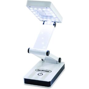 IdeaWorks LED Lamp for Desk - Collapsible, Portable from Home to Office, Acrylonitrile Butadiene Styrene, White