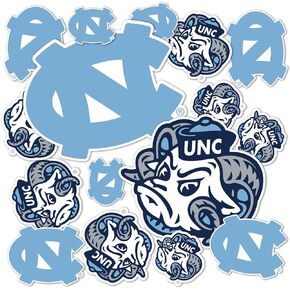 Desert Cactus University of North Carolina Stickers Sticker UNC Chapel Hill Tar Heels Vinyl Decals Laptop Water Bottle Car Scrapbook T1 (Type 1-1)