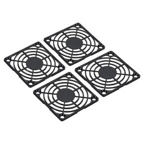 PATIKIL 60mm Fan Filter, 8 Pack ABS Plastic Ventilator Grill Protector Guard for 60X60mm Fan Protective Cover DIY, Black