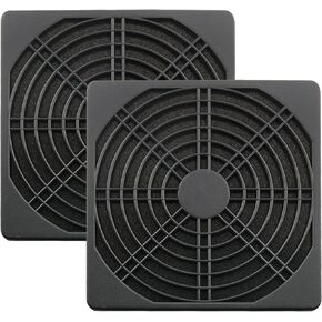 2pcs 3 in 1 Computer Dustproof Filter 120mm Plastic Black Computer Fan Colander Dust Net Dustproof Sponge Filter