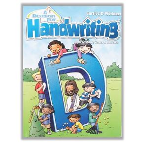 4th Grade Cursive Handwriting Workbook Level D by A Reason For - Learning Workbooks for Kids Age 8-10 - Practice Paper Books for Fourth Grader - Homeschool Resource to Learn Scripture