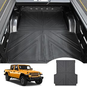 حصيرة سرير الشاحنة الثقيلة لعام 2020-2024 Jeep Gladiator JT 5FT سرير قصير لجميع الأحوال الجوية TPE حامي بطانة سرير السيارة متوافقة مع 2020 2021 2022 2023 2024 Jeep Gladiator 4 ملحقات الأبواب in Kuwait