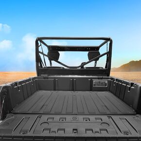 KEMIMOTO UTV Rubber Full Bed Liner Cargo Bed Floor Mats Waterproof Corrosion and Stain Resistant Pads Shelf Liner Compatible with 2016-2022 Can-Am Defender HD 5 / HD 8 / HD 10 / MAX