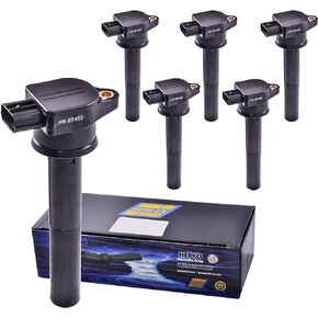 Set of 6 Herko B167 Ignition Coils For Mitsubishi V6 3.8L 2004-2008