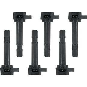 Ignition Coil Pack set of 6 Compatible with 2005 2006 2007 2008 Acura CL RL TL 2001 2002 2003 Honda Accord Odyssey Pilot Civic 1.7L 3.0L 3.2L 3.5L Replacement for UF242 C1221 30520P8EA01