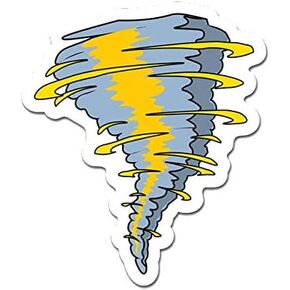 MightySkins Tornado Peel and Stick Art Removable Cute Stylish Funny Cartoon Dorm Room Decor Vinyl Wall Decals Sticker, 24" On Its Longest Side