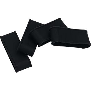 4PCS Pickleball Racquet Grip Bands, Black, Tennis Racquet Secures Overgrip