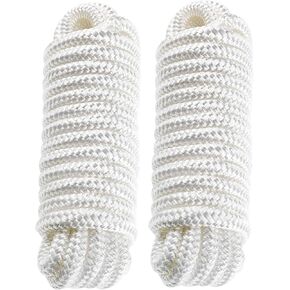 خطوط إرساء مصنوعة من النايلون المضفر المزدوج من Amarine بقوة كسر 3300 رطل (الطول: 15 قدمًا العمق: 3/8 بوصة العيينة: 10 بوصة) 2 حزمة من خطوط رصيف القوارب البحرية لحبال الإرساء حد حمل العمل: 660 رطلاً in Kuwait
