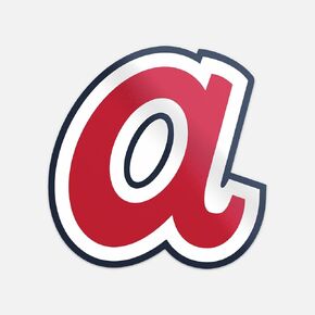 Atlanta City Sport Brave Red A Baseball Logo Bumper Decal Vinyl Sticker 4'' X 5''