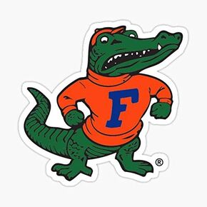 Florida Gators Vintage Albert Sticker - Sticker Graphic - Waterproof - Fade Resistant Die Cut