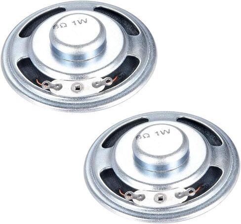 uxcell 1W 8 Ohm DIY Speaker 50mm Round Shape Replacement Loudspeaker 2pcs in Saudi Arabia