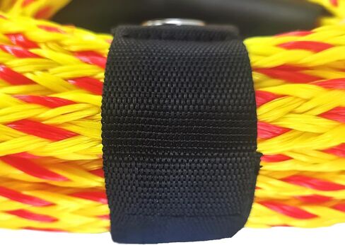 Tow Rope for Watersports,1-6 Rider Lines for Towable Tubes,Boating,6K, 3/4" Diameters Width, Heavy Duty, 60FT Length, Yellow and Red in Kuwait