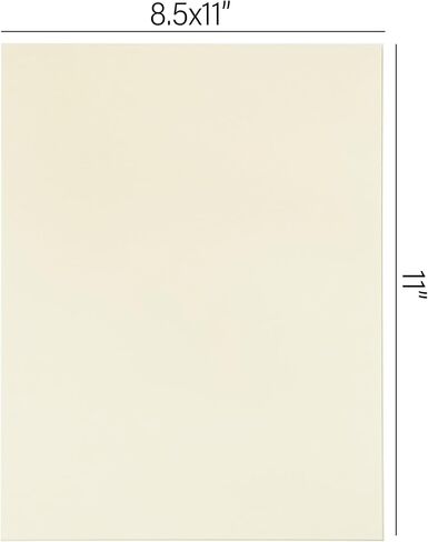 25% قطن معاد تدويره، ورق أعمال مقاس 8.5 × 11 بوصة، كتان عاجي طبيعي، 60 رطلاً. نص 100 الكمية in Kuwait