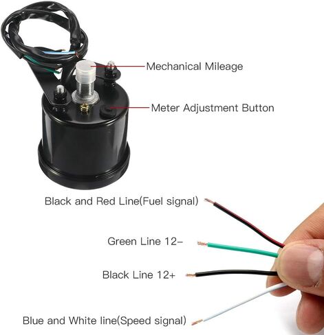 Digital Motorbike Speedometer Tachometer Odometer,Universal 12V Backlight LCD Oil Level Meter Gauge Motorcycle Accessories Instruments Display Motorcycle Modification Refit Kit in Saudi Arabia