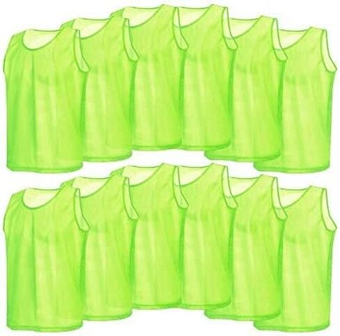 Soccer Training Vests, 12 Pcs Breathable Nylon Mesh Scrimmage Vests for Football Basketball in Saudi Arabia