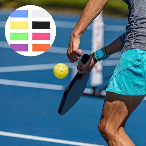 16 PCS Pickleball Paddle Racket Grip Bands, Tennis Racquet Secures Overgrip, Handle Rubber Silicone Ring for Squash Racket, Racquetball, Baseball Bat Handle in Saudi Arabia